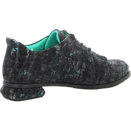SIMEN Schnürschuh Damen Schwarz/Grün 37