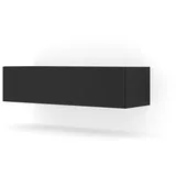 BIM Furniture Bingo TV-Lowboard 120 cm Schwarz Matt MDF/Spanplatte