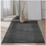 The CarPET Santo Plus - Teppich für Wohnzimmer & Schlafzimmer, Hochwertig, Pflegeleicht & Langlebig, Modernes Design, auch für Outdoor geeignet, Anthrazit, 120 x 160 cm