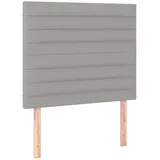 vidaXL Kopfteile 2 Stk. Hellgrau 80x5x78/88 cm Stoff