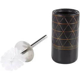 Beliani Badezimmer Set Badaccessoire-Set Schwarz/Gold