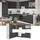 Vicco Eckküche Fame-Line L-Form 227 x 287 cm Eiche/Weiß
