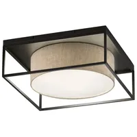Fischer & Honsel Deckenleuchte »Carre«, 70x70cm Stoffschirm weiß