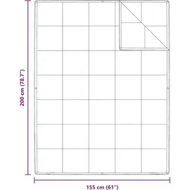 vidaXL 2-in-1 Bettdecke Weiß 155 x 200 cm Feder