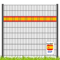 zaunzu Sichtschutz Fanartikel Spanien für Doppelstabmatten Akzentstreifen