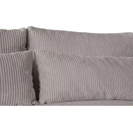 beautysofa | Ecksofa BENNY L mit Schlaffunktion und Bettkasten, Beige – Ottomane rechts – Modernes Polstersofa - Beige