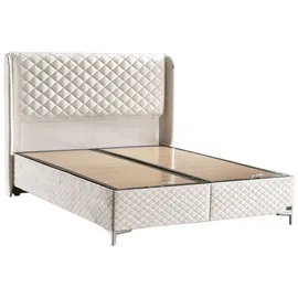 Bambi Thermo Control Boxspringbett-Set PCM-Technologie Temperatur 29cm H3 – Weiß / 140 / 200 - Weiß