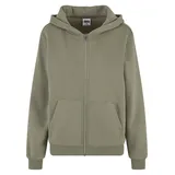 URBAN CLASSICS Fluffy Zip Cardigan", paleolive, M