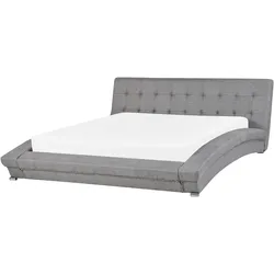 Wasserbett Stoff LILLE 160 x 200 cm Grau