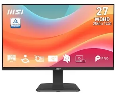 MSI PRO MP273QDE E7 27 Zoll QHD IPS Office Monitor 75Hz 16:9 DP/HDMI