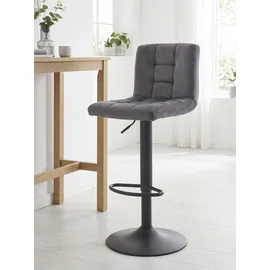 Hela Barhocker Amanda Samtvelour grau 2er Set