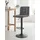 Hela Barhocker Amanda Samtvelour grau 2er Set