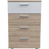Hti-Living Nachtschrank Nina 45 x 38 x 70 cm Weiß