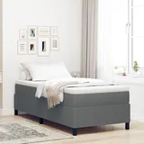 Brokky Boxspringbett mit Matratze Bett Mit Matratze Bett Mit Bettkasten Boxspringbetten Mit Matratze Hellgrau 90x200 cm Cordstoff