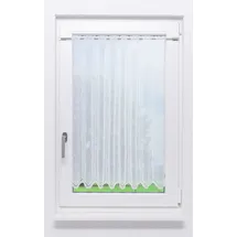Lysel Scheibengardine Ösen 162 x 90 cm Transparent/Weiß 1 St