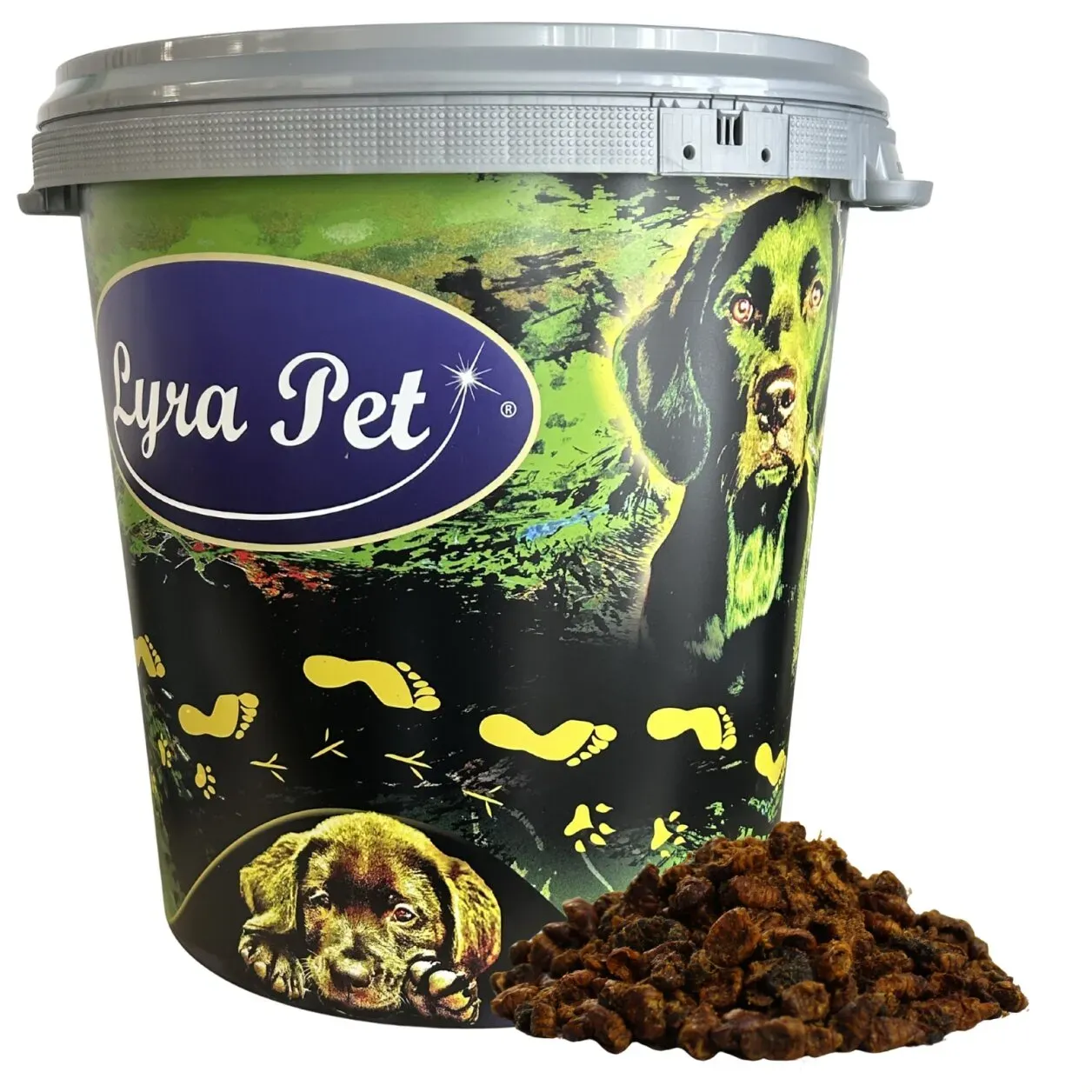 5 kg Lyra Pet® Seidenraupen getrocknet in 30 L Tonne