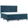 vidaXL Boxspringbett 160 x 200 cm Dunkelblau
