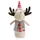 COM-FOUR Elchfigur 30 cm rot/grau