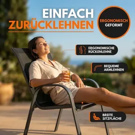 Albatros Kuba Gartenstühle 4er Set