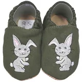HOBEA-Germany Kinderschuhe RecyStep Hase grün 26/27 (21⁄2 - 3 Jahre) Gripwalksohle