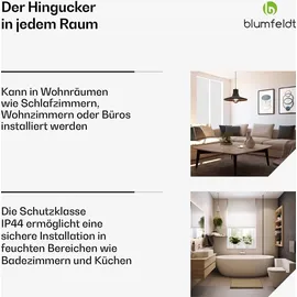 Blumfeldt ThermaTouch Konvektor Heizung - 2.000w Elektroheizung, Präziser Thermostat, 24h-timer, Ip24, Überhitzungsschutz, Wandmontage/Freistehen... - Weiß