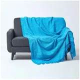 Homescapes Nirvana Plaid 150 x 200 cm Hellblau
