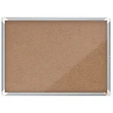 NOBO Schaukasten Premium Plus 8 x A4 Kork Naturbraun