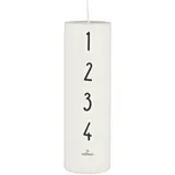 ib laursen Adventskerze 1-4 weiß mit Zahlen 20cm Stillenat