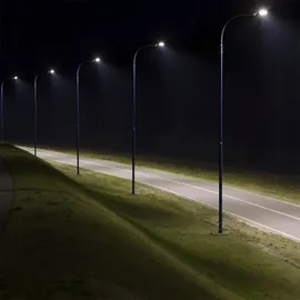 V-Tac Straßenleuchte Metall 9,6 cm Dämmerungssensor grau