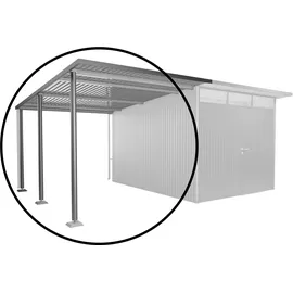 Biohort Seitendach Gr. L für Gerätehaus AvantGarde A4/A8 Quarzgrau-Metallic