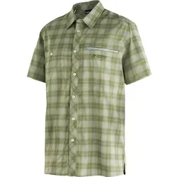 MAIER SPORTS Herren Hemd Kasen S/S M He-Hemd 1/2, green check, 66