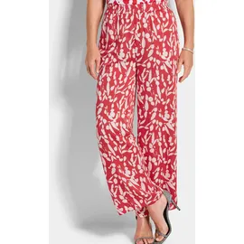 GOLDNER Druckhose Schlupfhose rot/weiß 38