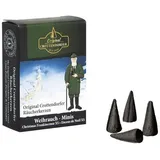 Crottendorfer Räucherkerzen SAICO Original Räucherhaus Räucherkerzen Weihrauch Mini-Größe 24 Stück schwarz