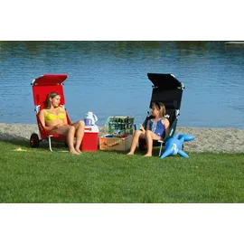 Eckla Beach Rolly in Olivgrün mit Sonnendach