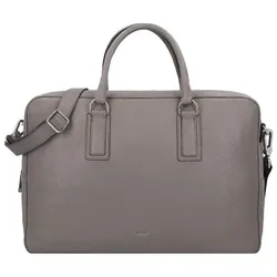 abro Adria Schultertasche Leder 39 cm  grau