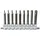 KS Tools 3/8" CHROMEplus Bit-Stecknuss-Satz Torx, Bohrung, lang, 9-tlg.