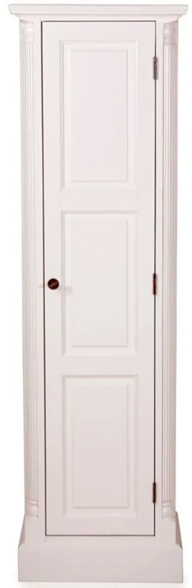 Casa Padrino Landhausstil Aktenschrank Weiß 50 x 40 x H. 166 cm - Landhausstil Möbel
