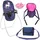 Bayer Design Puppenzubehör-Set Puppenhochstuhl/Puppentrage Blau/Rosa 63654AB