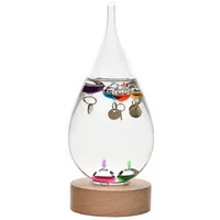 Widdop & Co Raumthermometer Galileo Thermometer tropfenförmig mit schwebenden Libellen bunt