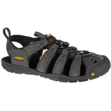 KEEN Clearwater CNX Leather Sandalen,Grau (Magnet/Black), 40.5 EU