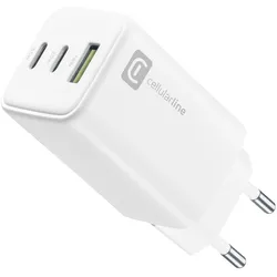 Multipower Trio Port 65W - Smartphone, tablet e laptop 65W-Netzladegerät mit 3 Anschlüssen USB + USB-C + USB-C 