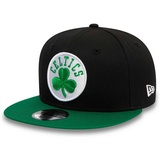 New Era Boston Celtics NBA Essential Schwarz Grün Verstellbare 9Fifty Snapback Cap - S-M (6 3/8-7 1/4)