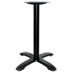 Quadratische Tische 90X90 cm COMPACT PREMIUM Farbe Kastanienholz. Bar- und Restaurantmöbel für den Innen- und Außenbereich - Basis mit Beinen.