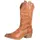 Elara Damen Cowboy Stiefel Biker Boots Chunkyrayan 301-A32PU-Camel-38 - 38 EU