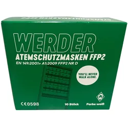 Ffp2 Atemschutzmasken 'Werder Bremen' 10 St weiss