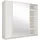 ax living Schiebetürenschrank Lunoria 221 x 207 x 60 cm Weiß