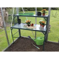 Vitavia Alu-Tischaufsatz mit HKP-Ablagefläche 121 cm x 39 cm Smaragd