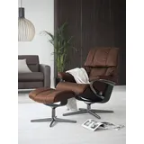 Stressless Stressless® Relaxsessel »Reno«, mit Cross Base, Größe S, M & L, Holzakzent Schwarz braun