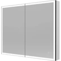 Home Deluxe EVE Spiegelschrank 100 x 80 x 0 cm Schwarz