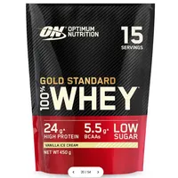Optimum Nutrition Gold Standard 100% Whey Vanilla Ice Cream Pulver 450 g